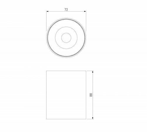 Накладной светильник Elektrostandard Primo 12 Вт 4000 К белый a069414