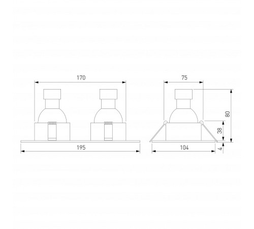 Встраиваемый светильник Elektrostandard Andi 15700/02