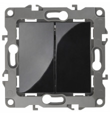 Переключатель двухклавишный без рамки Эра Эра 12 12-1104-06