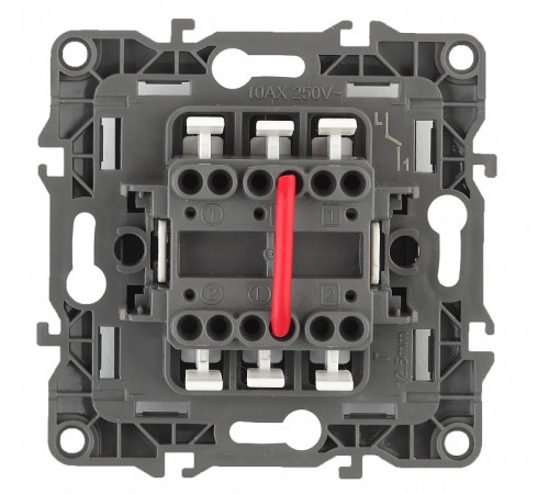 Переключатель двухклавишный без рамки Эра Эра 12 12-1004-01