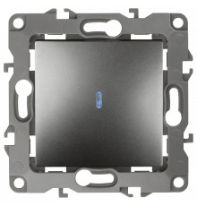Выключатель одноклавишный с подсветкой без рамки Эра Эра 12 12-1102-12