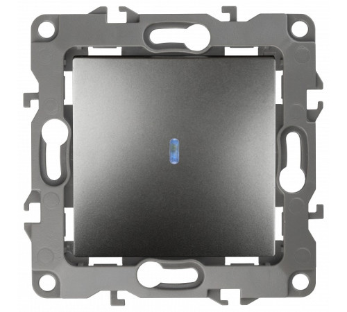 Выключатель одноклавишный с подсветкой без рамки Эра Эра 12 12-1102-12