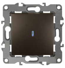 Выключатель одноклавишный с подсветкой без рамки Эра Эра 12 12-1102-13