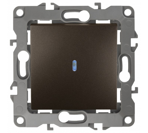 Выключатель одноклавишный с подсветкой без рамки Эра Эра 12 12-1102-13