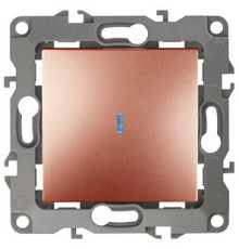 Выключатель одноклавишный с подсветкой без рамки Эра Эра 12 12-1102-14