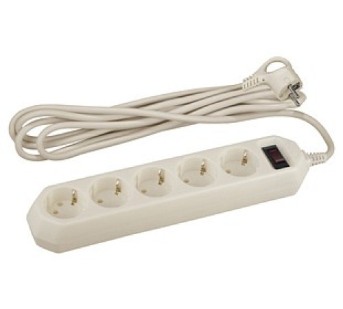 Удлинитель с выключателем Эра USF-5es-5m-I