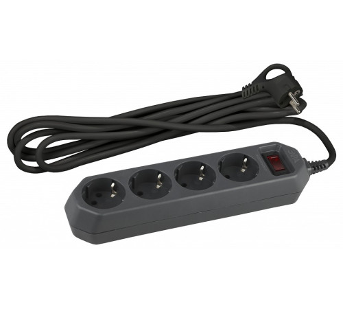 Удлинитель с выключателем Эра USF-M-4es-1.5m-B