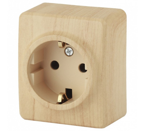 Накладка для розетки с заземлением и со шторками Эра Эра Эксперт 11-2204-11