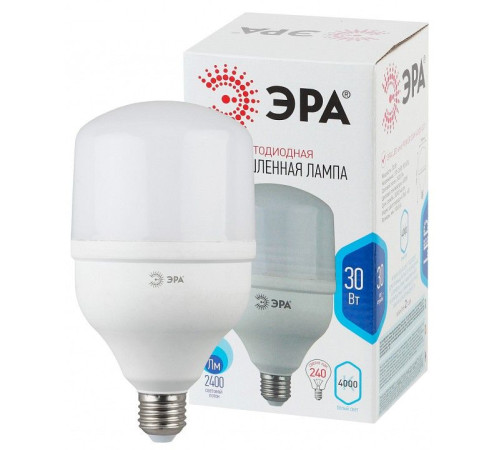 Лампа светодиодная ЭРА Стандарт E27 30 Вт 4000 К LED-POWER-T100-30W-4000-E27