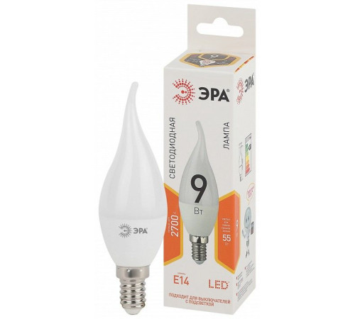 Лампа светодиодная Эра Стандарт LED BXS-9W-827-E14