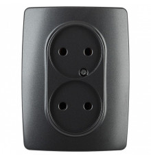 Розетка двойная без заземления Эра Эра 12 12-2107-05