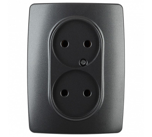 Розетка двойная без заземления Эра Эра 12 12-2107-05