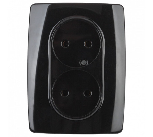 Розетка двойная без заземления Эра Эра 12 12-2107-06