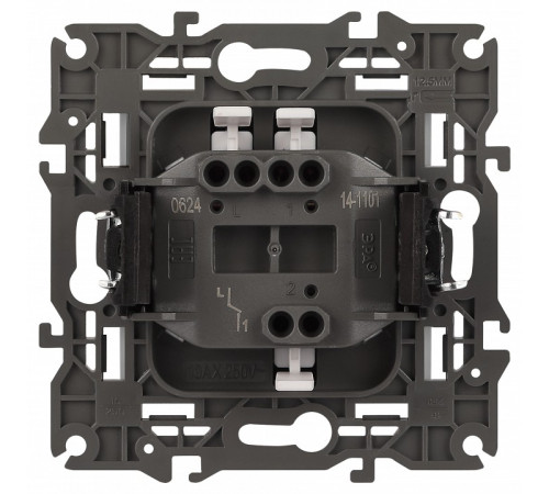 Выключатель одноклавишный без рамки Эра Эра Elegance 14-1101-01