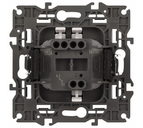 Выключатель одноклавишный без рамки Эра Эра Elegance 14-1101-03