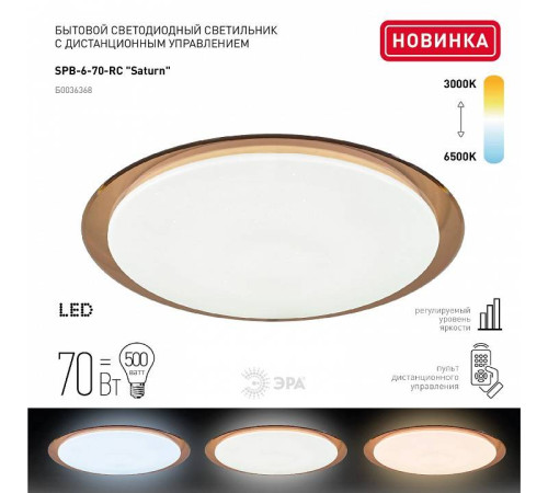Накладной светильник Эра Классик SPB-6-70-RC Saturn (B)