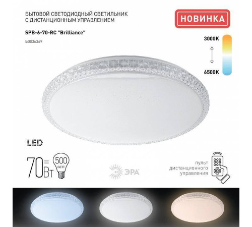 Накладной светильник Эра Классик SPB-6 Brilliance R 70