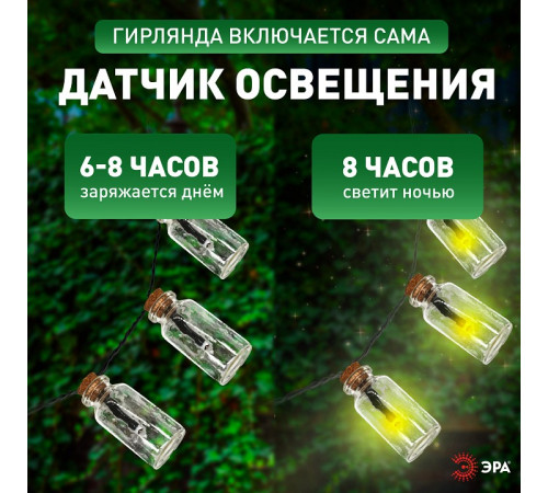 Гирлянда на солнечных батареях Эра ERAGS08-05