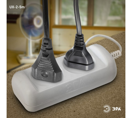 Удлинитель Эра UX-2-5m