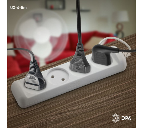 Удлинитель Эра UX-4-5m