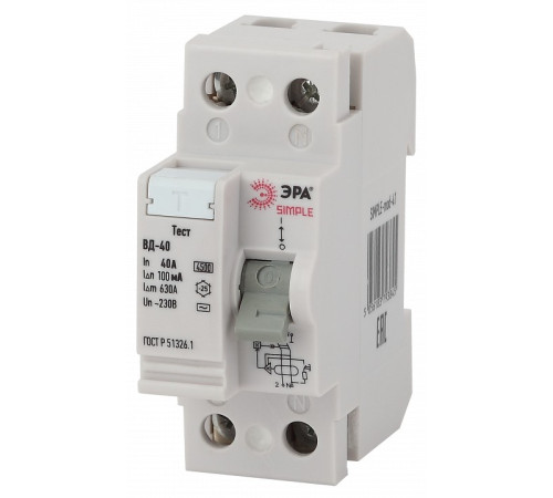 Устройство защитного отключения 2P Эра ВД-40 SIMPLE-mod-47