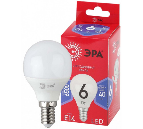 Лампа светодиодная Эра LED P45-6W-865-E14 R
