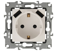 Розетка с заземлением и со шторкой и 2хUSB, без рамки Эра Эра 12 12-4109-02