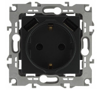 Розетка с заземлением и со шторкой и 2хUSB, без рамки Эра Эра 12 12-4109-05