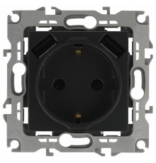Розетка с заземлением и со шторкой и 2хUSB, без рамки Эра Эра 12 12-4109-05