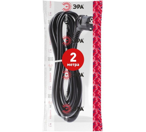 Сетевой провод Эра U-3x1-2m-B