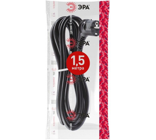 Сетевой провод Эра U-3x1,5-1,5m-B