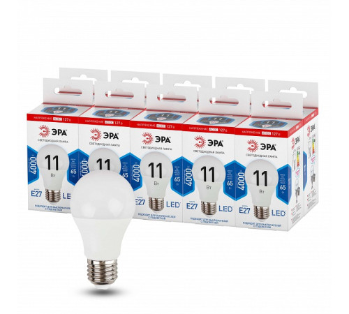 Лампа светодиодная Эра LED A60-11W-127V-840-E27
