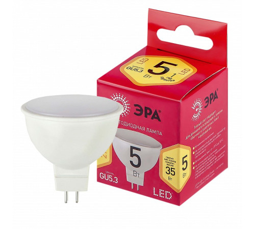 Лампа светодиодная Эра LED MR16-5W-827-GU5.3 R