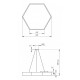 Подвесной светильник Эра Hexagon Б0050553