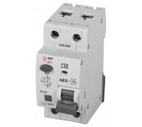 Дифференциальный автоматический выключатель электронный 1P+N Эра АД-32 D32E2C50А30