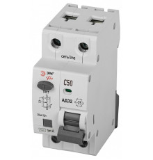 Дифференциальный автоматический выключатель электронный 1P+N Эра АД-32 D32E2C50А30