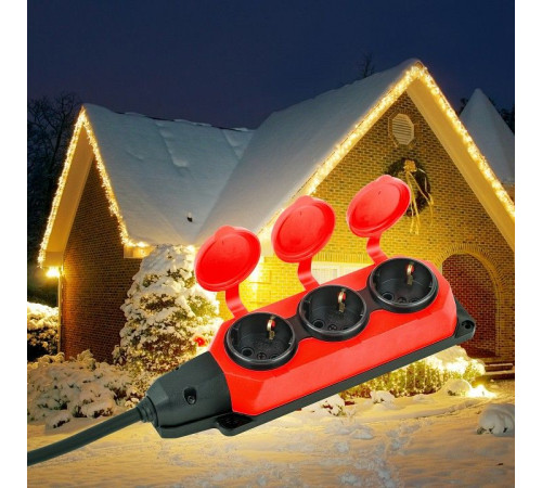 Удлинитель Эра UK-3e-3x1,5-30m-IP44(KG)
