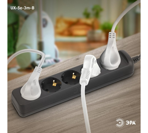 Удлинитель Эра UX-5e-3m-B