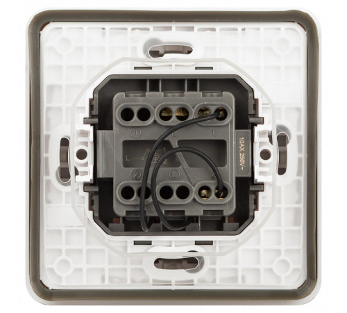 Переключатель одноклавишный с подсветкой Эра Эра Эксперт 11-1527-01