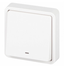 Переключатель одноклавишный с подсветкой Эра Эра Эксперт 11-1527-01