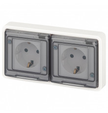 Розетка с заземлением и со шторкой, с крышкой Эра Эра Эксперт 11-2524-01