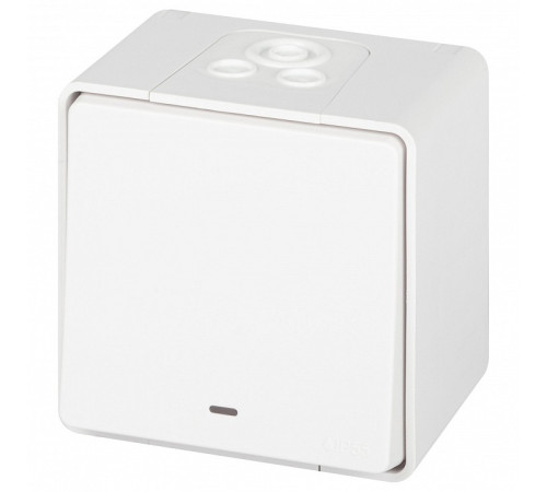 Переключатель одноклавишный с подсветкой Эра Эра Эксперт 11-1507-01