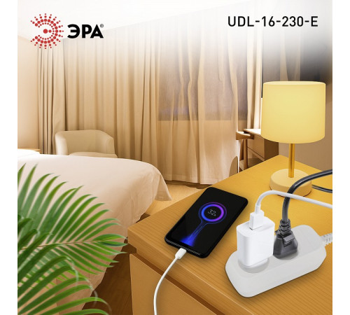 Удлинитель Эра UDL-16-230-E