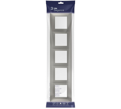 Рамка на 5 постов Эра Эра Elegance 14-5005-16