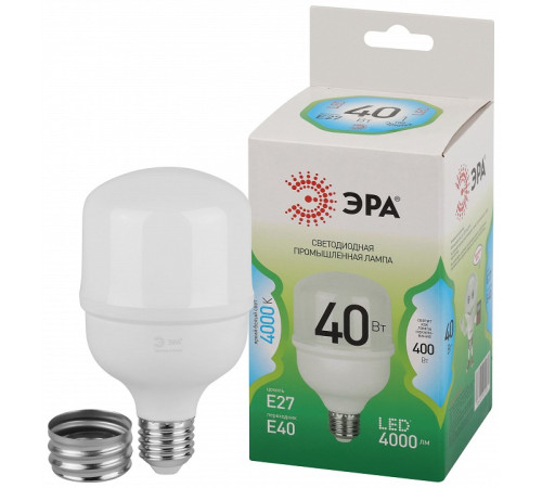 Лампа светодиодная Эра Green Line E27/E40 40Вт 4000K LED POWER T80-40W-840-E27/E40 GL