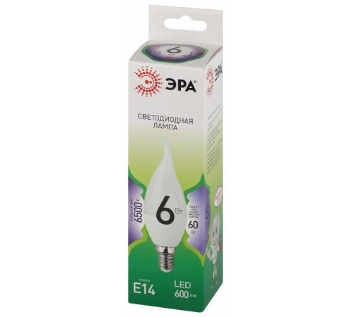 Лампа светодиодная Эра Green Line LED BXS-6W-865-E14 GL