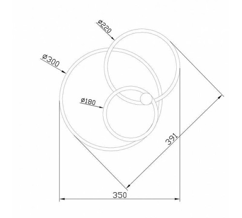 Светильник на штанге Escada Contour 10213/2LED BL White