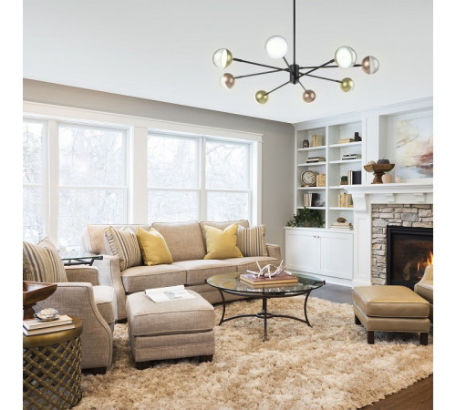 Люстра на штанге Escada DIVERSE 10271/8LED Gold/Copper