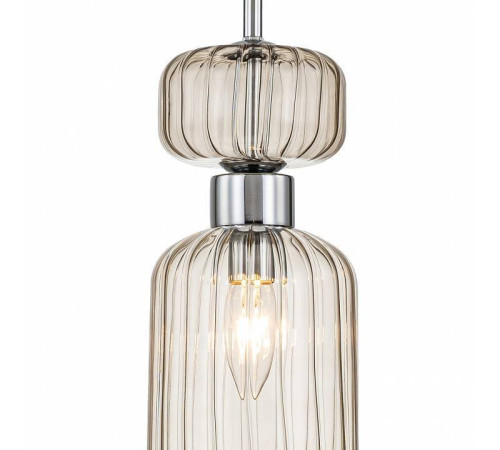 Подвесной светильник Escada Gloss 1141/1S Chrome/Beige