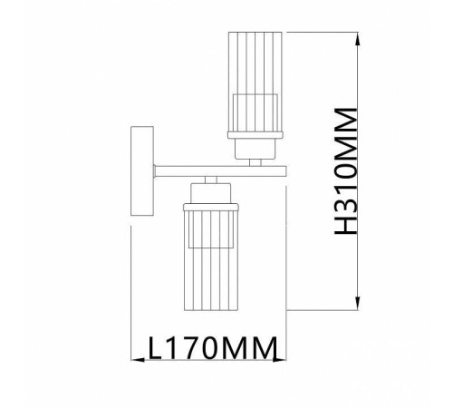 Бра Escada Reverse 2100/2A черный 2100/2A